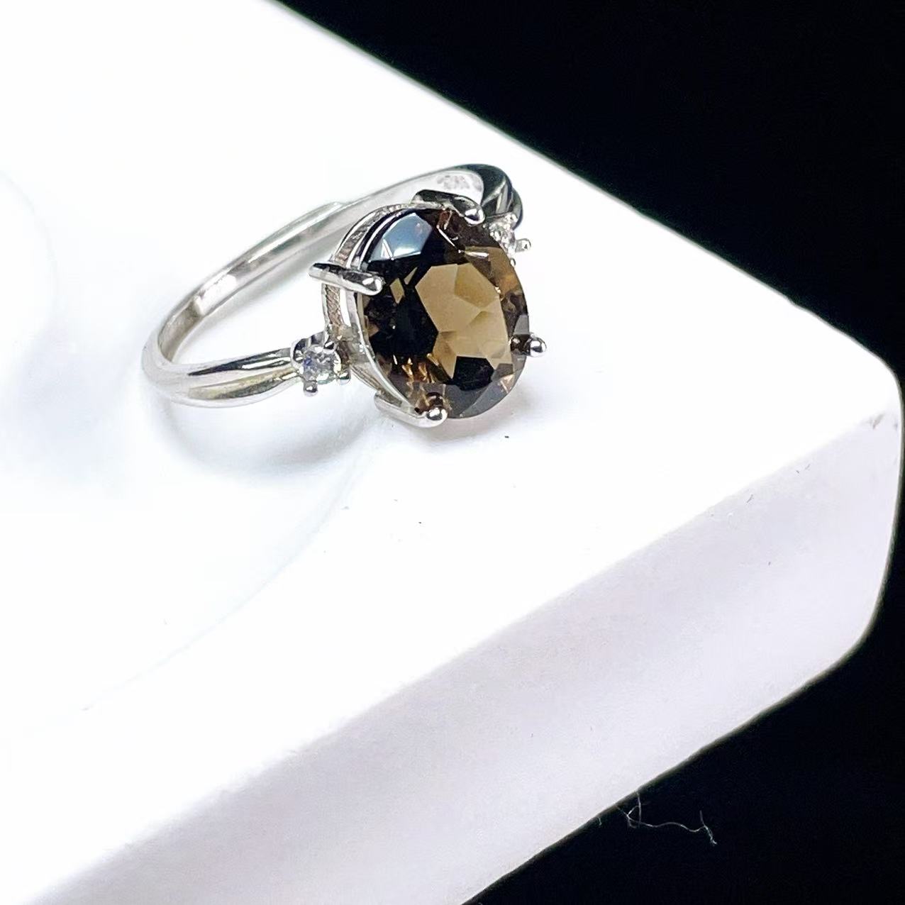 Yahoo! Yahoo!ショッピング(ヤフー ショッピング)PROME 天然石【一点物】高品質・限定・再入荷不可・スモーキークォーツ・指輪・フリーサイズ・SILVER925製・シルバー・v59100
