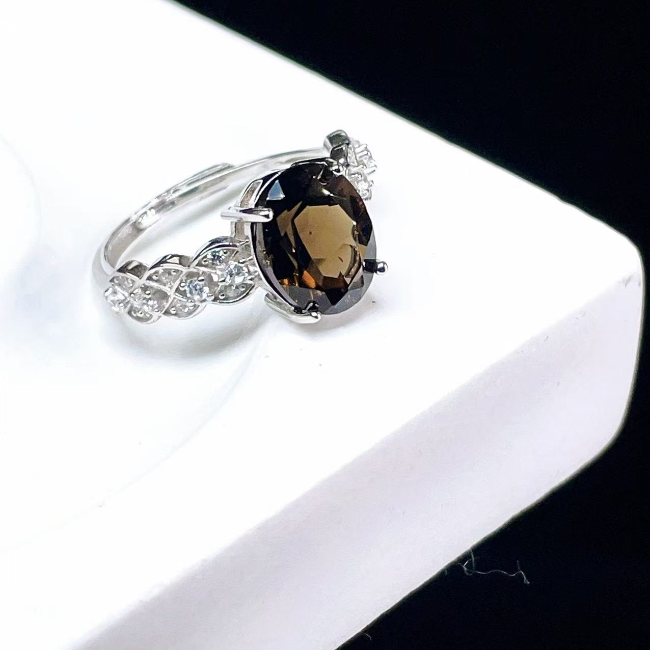 Yahoo! Yahoo!ショッピング(ヤフー ショッピング)PROME 天然石【一点物】高品質・限定・再入荷不可・スモーキークォーツ・指輪・フリーサイズ・SILVER925製・シルバー・v59103