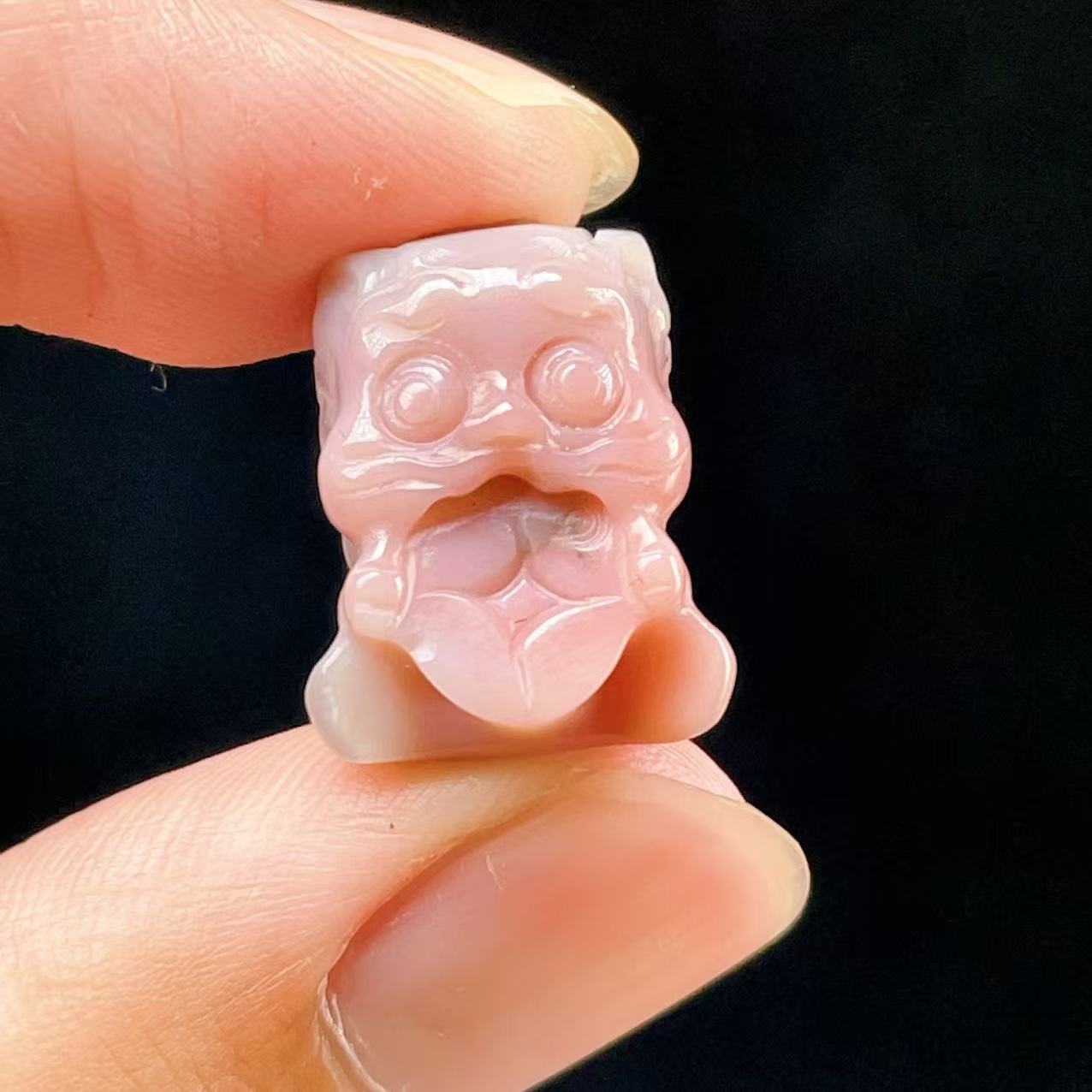 Yahoo! Yahoo!ショッピング(ヤフー ショッピング)PROME 天然石【一点物】高品質・ソルドソスアゲート・呑金獣・彫刻ビーズ・貫通穴あり・v59392