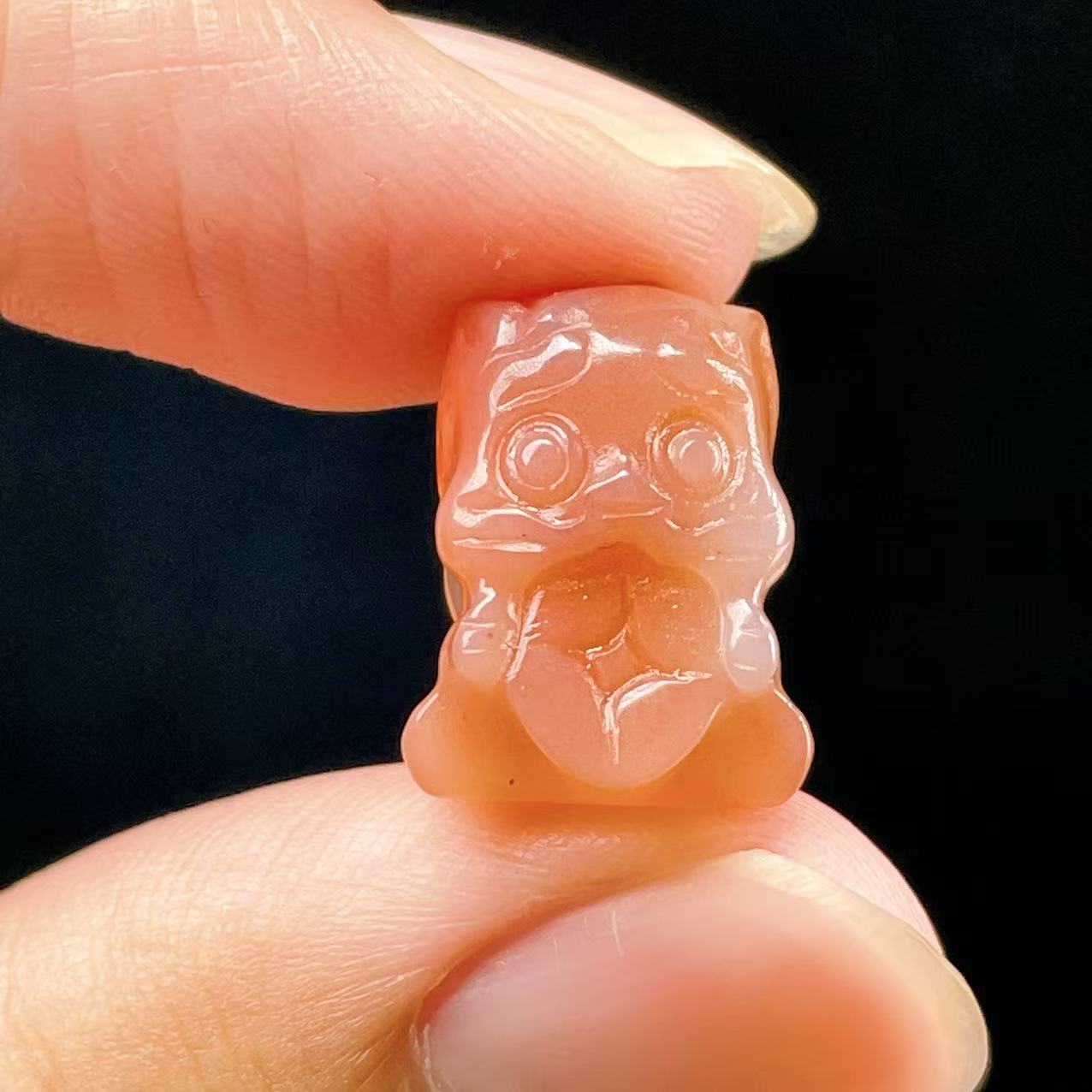 Yahoo! Yahoo!ショッピング(ヤフー ショッピング)PROME 天然石【一点物】高品質・ソルドソスアゲート・呑金獣・彫刻ビーズ・貫通穴あり・v59396