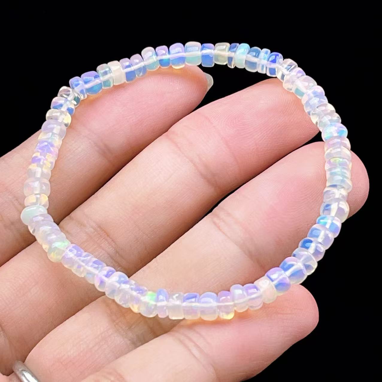 Yahoo! Yahoo!ショッピング(ヤフー ショッピング)PROME 天然石【一点物】最高グレード・宝石質・プレシャスオパール・オーストラリア産・ブレスレット  v59665