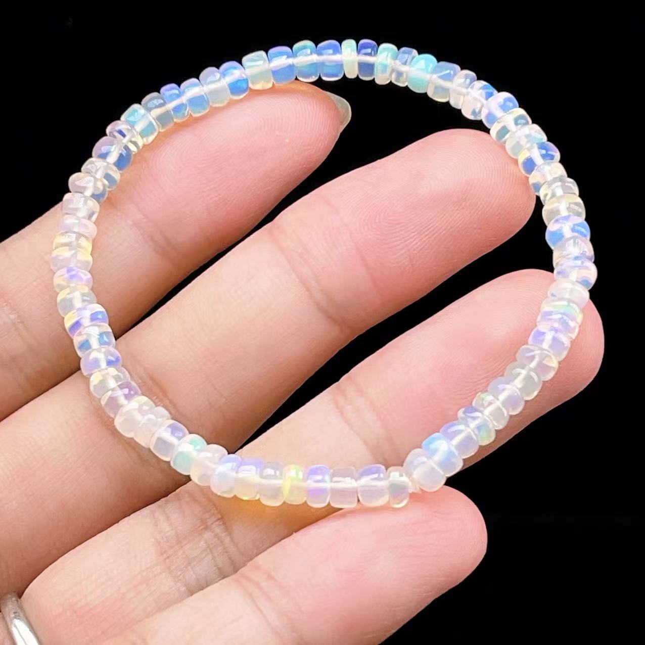 Yahoo! Yahoo!ショッピング(ヤフー ショッピング)PROME 天然石【一点物】最高グレード・宝石質・プレシャスオパール・オーストラリア産・ブレスレット  v59668
