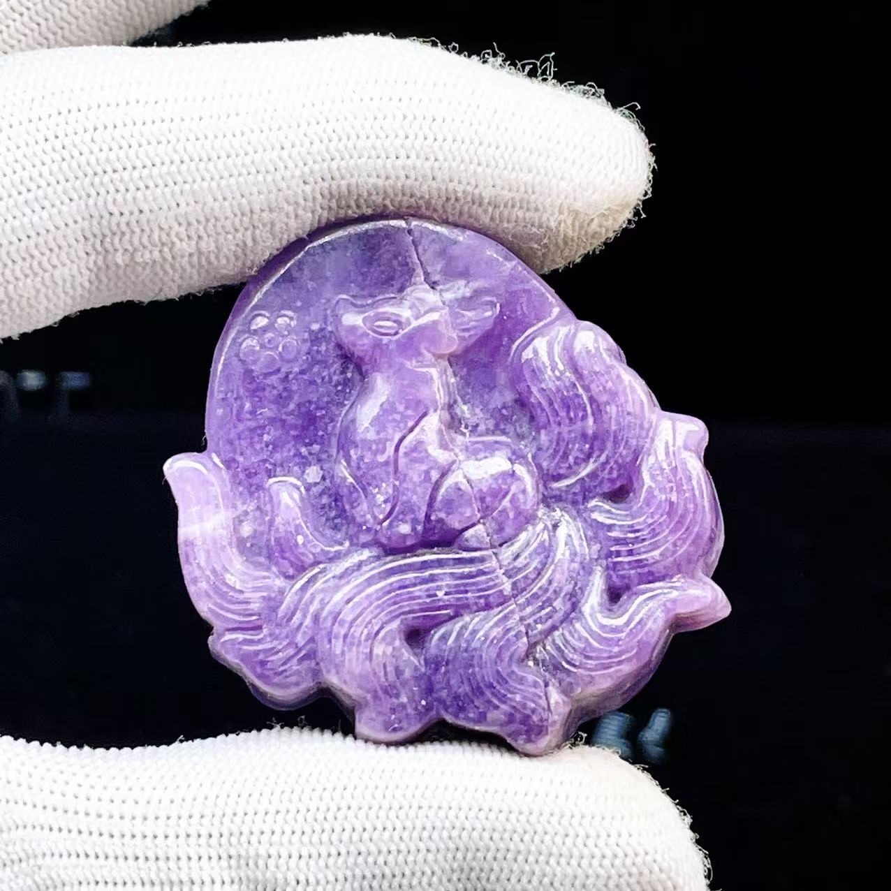 Yahoo! Yahoo!ショッピング(ヤフー ショッピング)PROME 天然石【一点物】特別仕様品・再入荷困難・高品質・レピドライト・ モザンビーク産・彫刻品・ 彫刻置物・個性派デザイン素材（穴なし）v59743