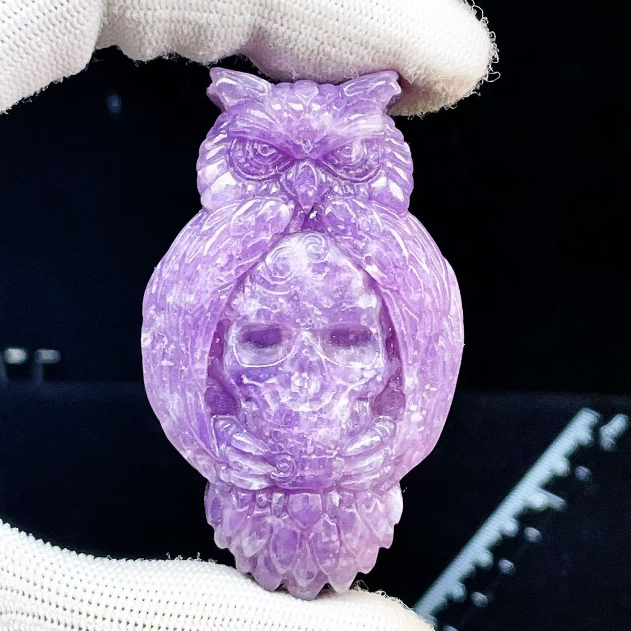 Yahoo! Yahoo!ショッピング(ヤフー ショッピング)PROME 天然石【一点物】特別仕様品・再入荷困難・高品質・レピドライト・ モザンビーク産・彫刻品・ 彫刻置物・個性派デザイン素材（穴なし）v59750