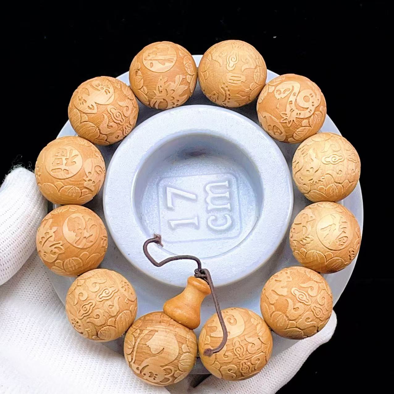 PROME 天然石【一点物】崖柏・ブレスレット v59792 : 天然石工場直売店