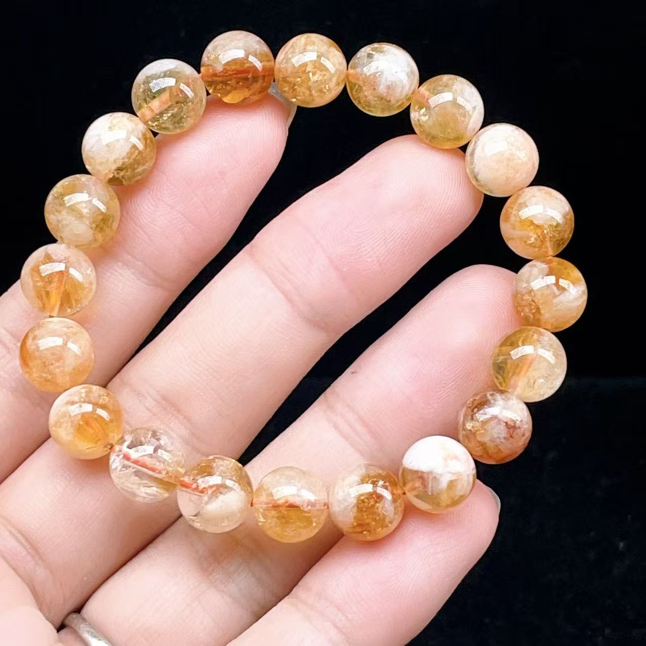 Yahoo! Yahoo!ショッピング(ヤフー ショッピング)PROME 天然石【一点物】高品質・シトリンファントムクオーツ・ブラジル産・ブレスレット・ギフト用・v60613