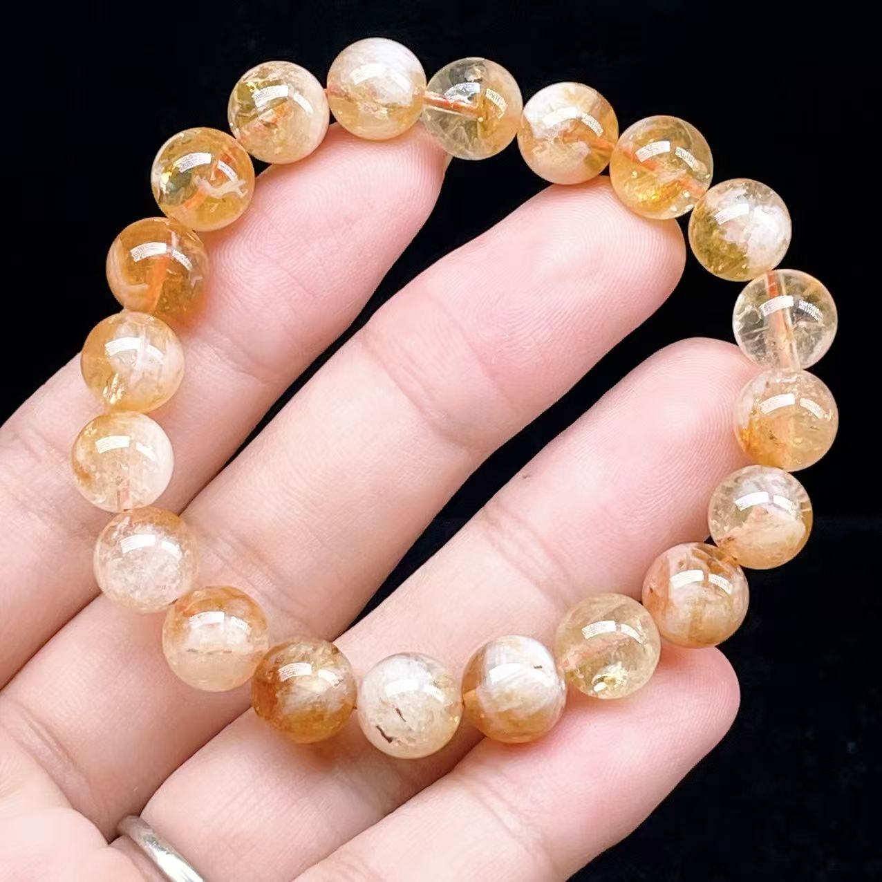 Yahoo! Yahoo!ショッピング(ヤフー ショッピング)PROME 天然石【一点物】高品質・シトリンファントムクオーツ・ブラジル産・ブレスレット・ギフト用・v60614