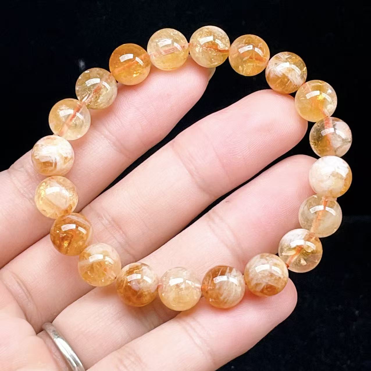 Yahoo! Yahoo!ショッピング(ヤフー ショッピング)PROME 天然石【一点物】高品質・シトリンファントムクオーツ・ブラジル産・ブレスレット・ギフト用・v60616