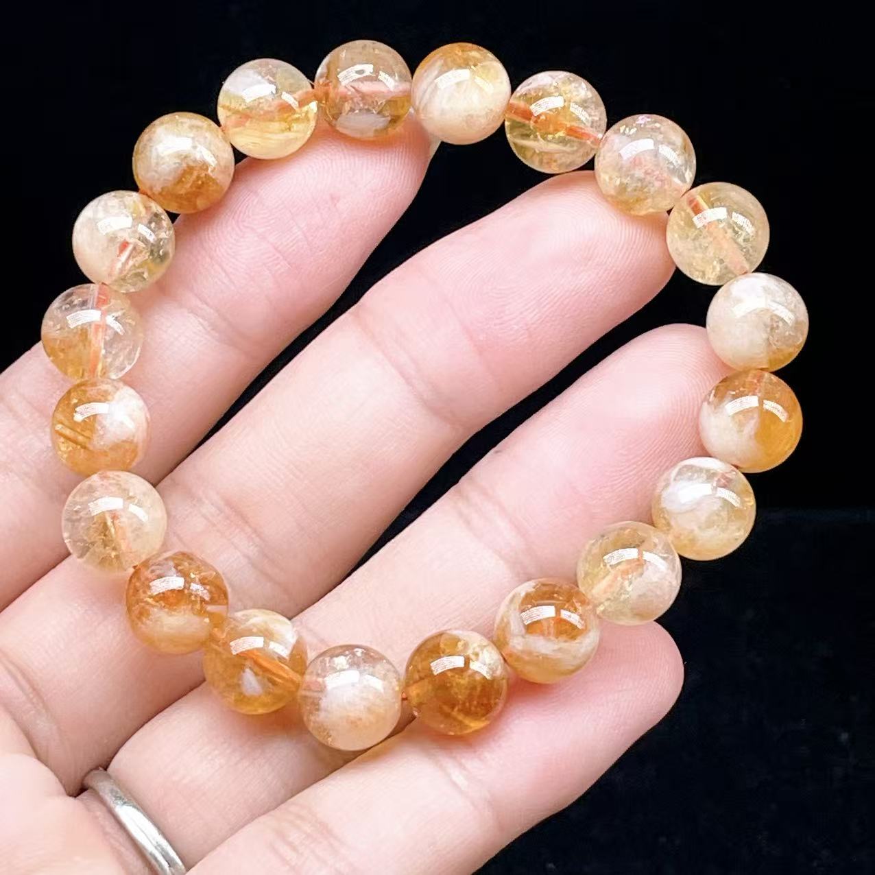 Yahoo! Yahoo!ショッピング(ヤフー ショッピング)PROME 天然石【一点物】高品質・シトリンファントムクオーツ・ブラジル産・ブレスレット・ギフト用・v60618