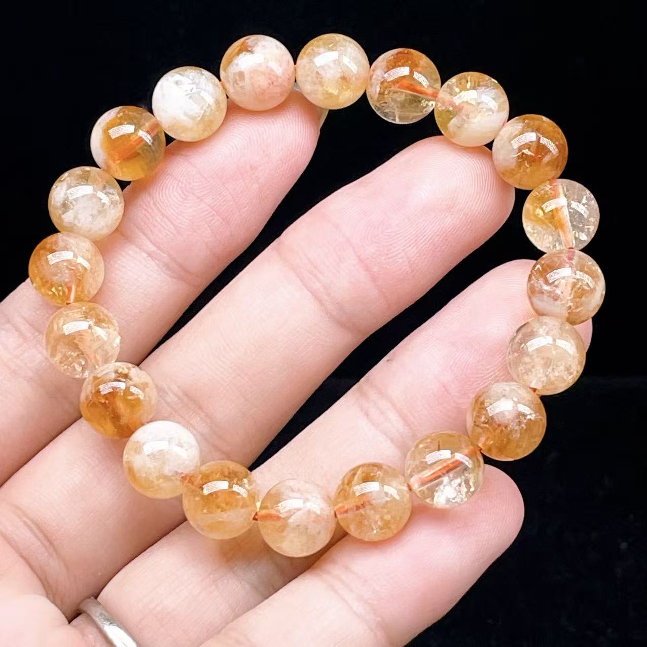 Yahoo! Yahoo!ショッピング(ヤフー ショッピング)PROME 天然石【一点物】高品質・シトリンファントムクオーツ・ブラジル産・ブレスレット・ギフト用・v60619