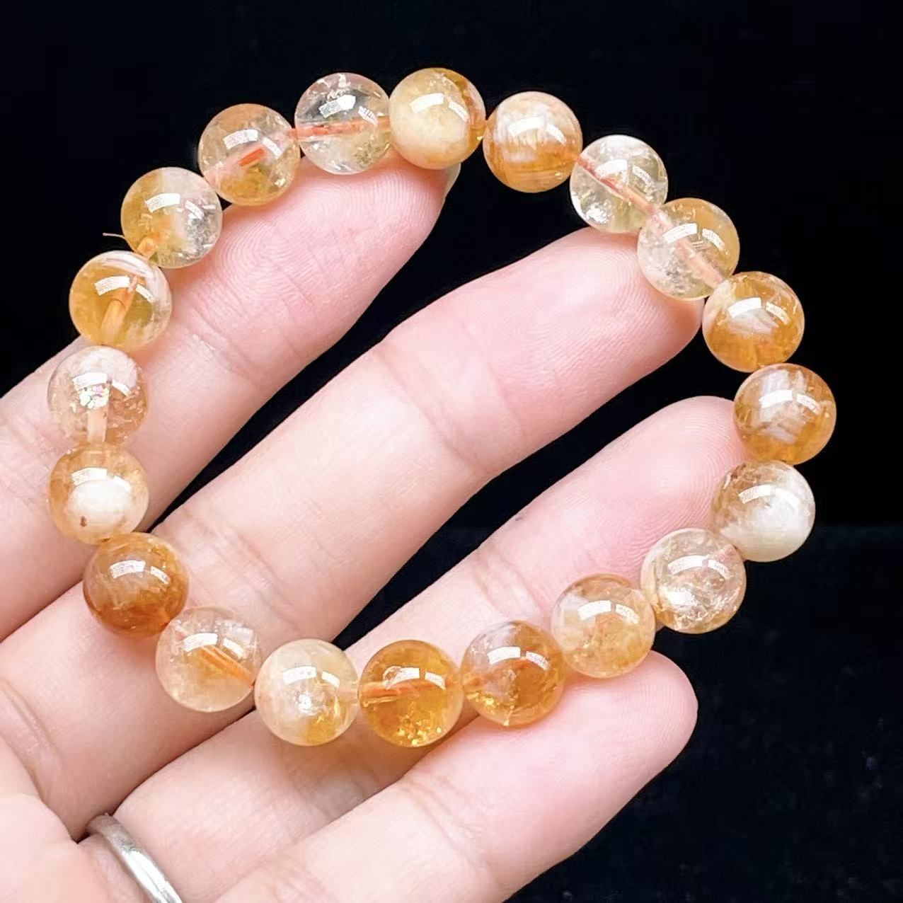 Yahoo! Yahoo!ショッピング(ヤフー ショッピング)PROME 天然石【一点物】高品質・シトリンファントムクオーツ・ブラジル産・ブレスレット・ギフト用・v60624