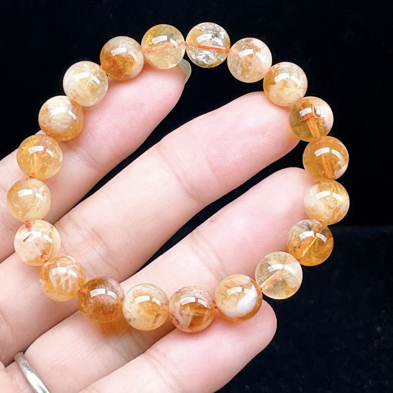 Yahoo! Yahoo!ショッピング(ヤフー ショッピング)PROME 天然石【一点物】高品質・シトリンファントムクオーツ・ブラジル産・ブレスレット・ギフト用・v60629