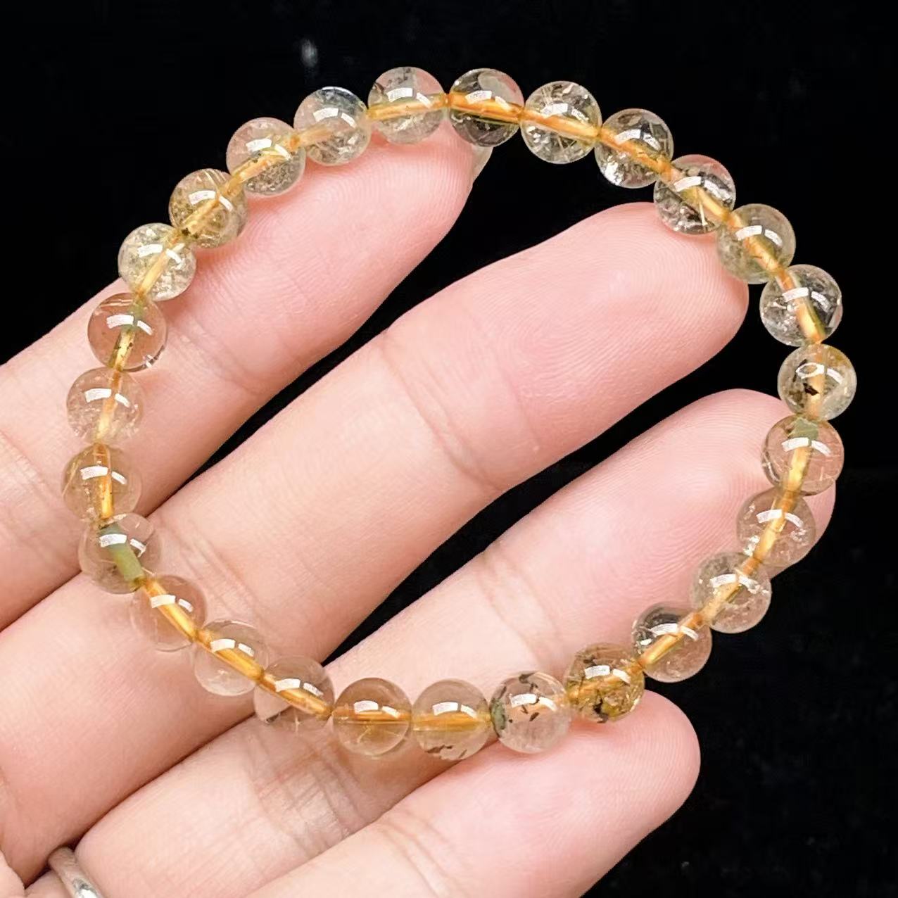 Yahoo! Yahoo!ショッピング(ヤフー ショッピング)PROME 天然石【一点物】ゴールデンルチルクォーツ・太陽放射ルチル・スタールチル・タイチンルチル・ブラジル産・ブレスレット v60719
