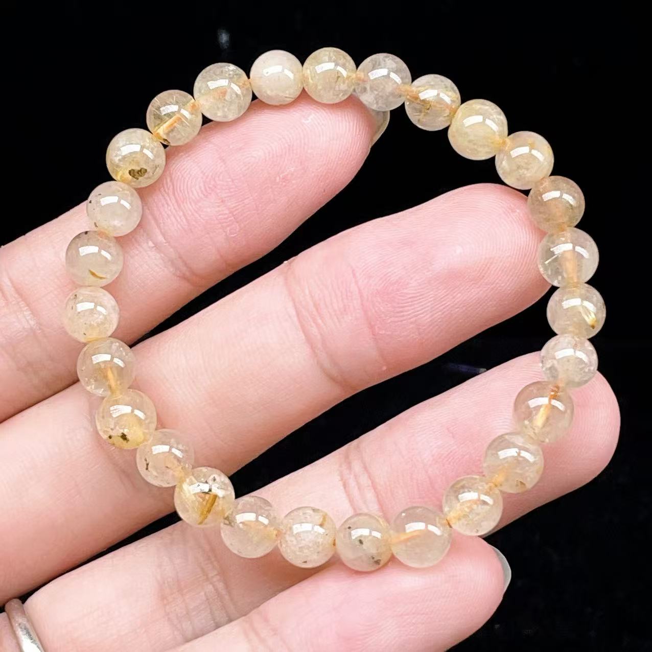 Yahoo! Yahoo!ショッピング(ヤフー ショッピング)PROME 天然石【一点物】ゴールデンルチルクォーツ・太陽放射ルチル・スタールチル・タイチンルチル・ブラジル産・ブレスレット v60720