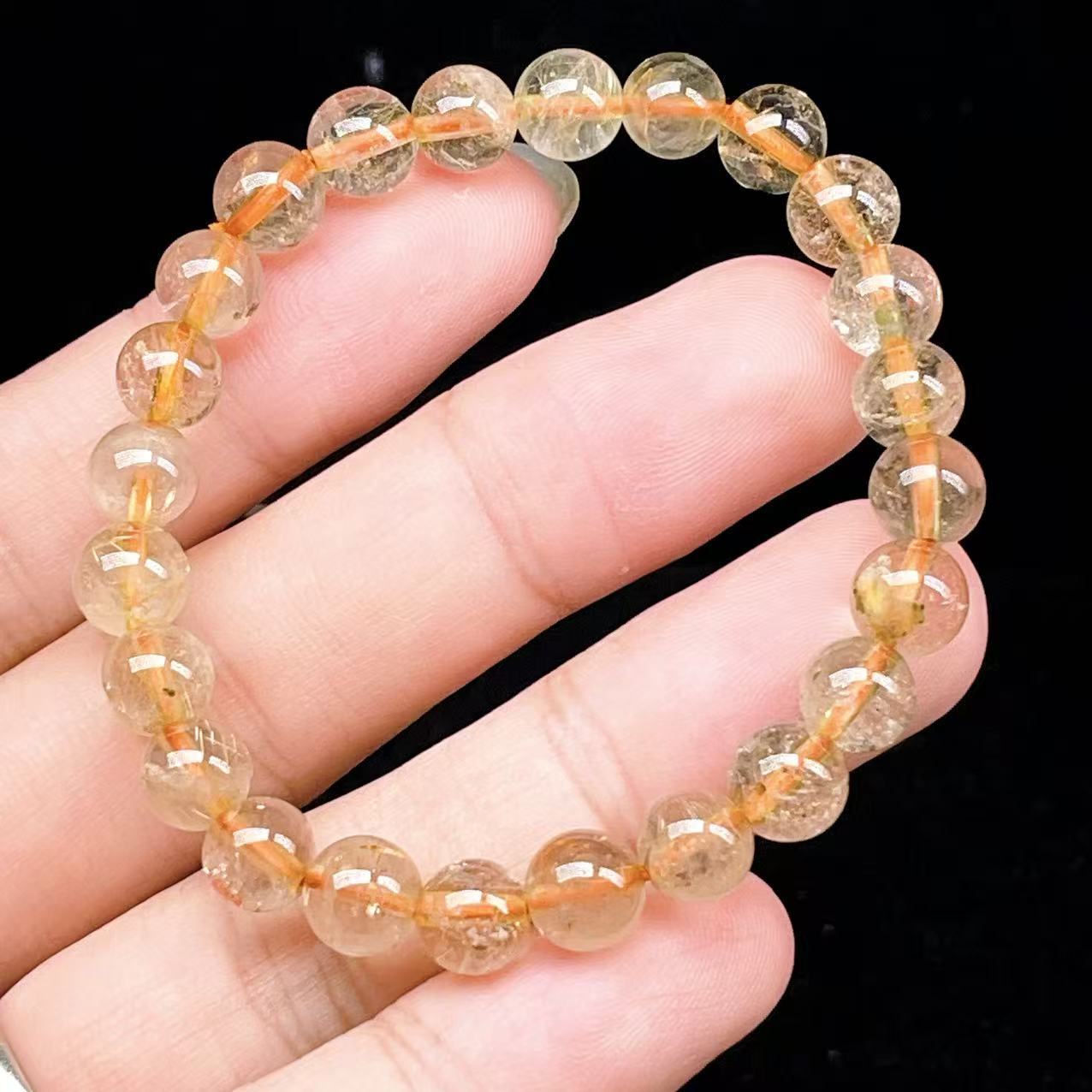 Yahoo! Yahoo!ショッピング(ヤフー ショッピング)PROME 天然石【一点物】ゴールデンルチルクォーツ・太陽放射ルチル・スタールチル・タイチンルチル・ブラジル産・ブレスレット v60723