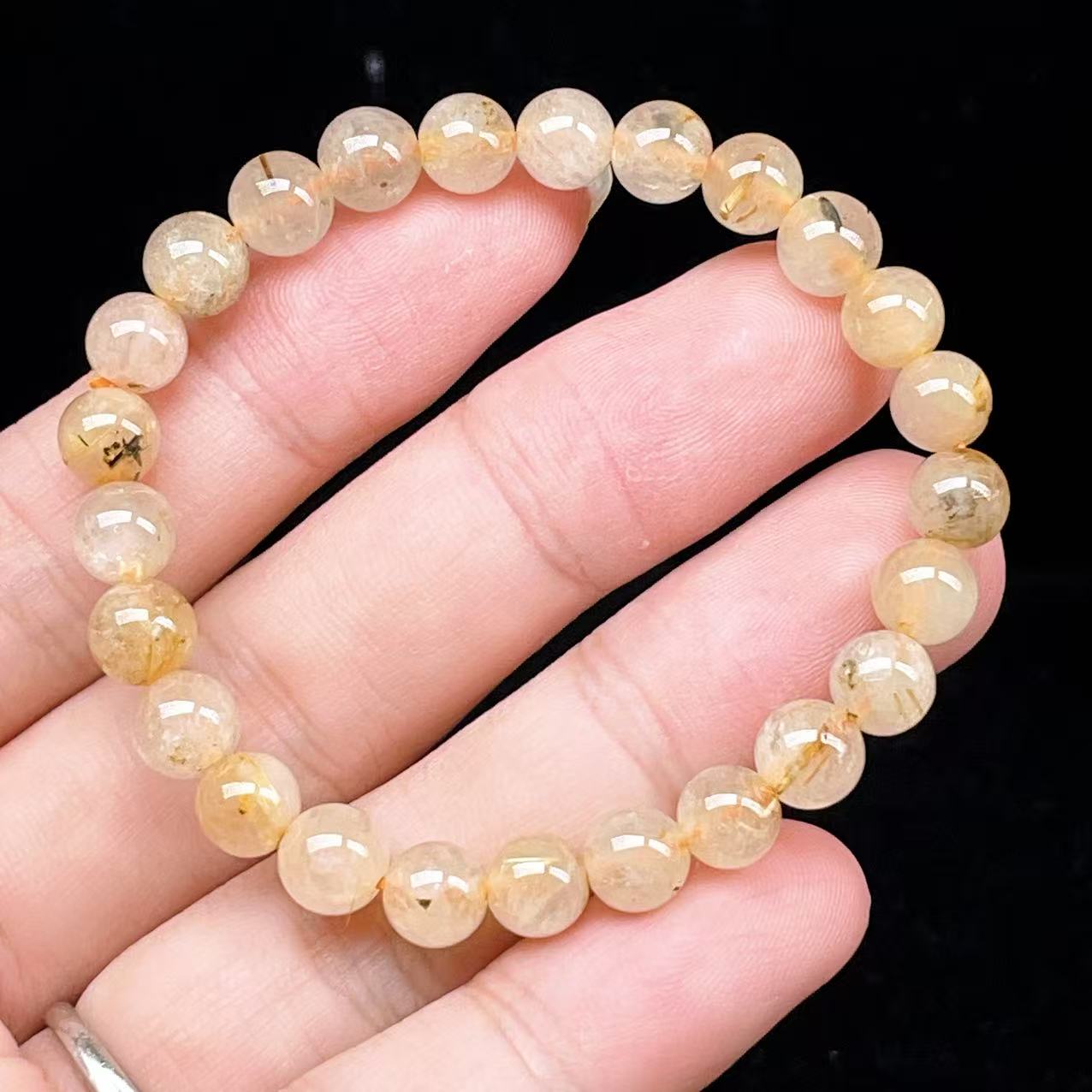 Yahoo! Yahoo!ショッピング(ヤフー ショッピング)PROME 天然石【一点物】ゴールデンルチルクォーツ・太陽放射ルチル・スタールチル・タイチンルチル・ブラジル産・ブレスレット v60726
