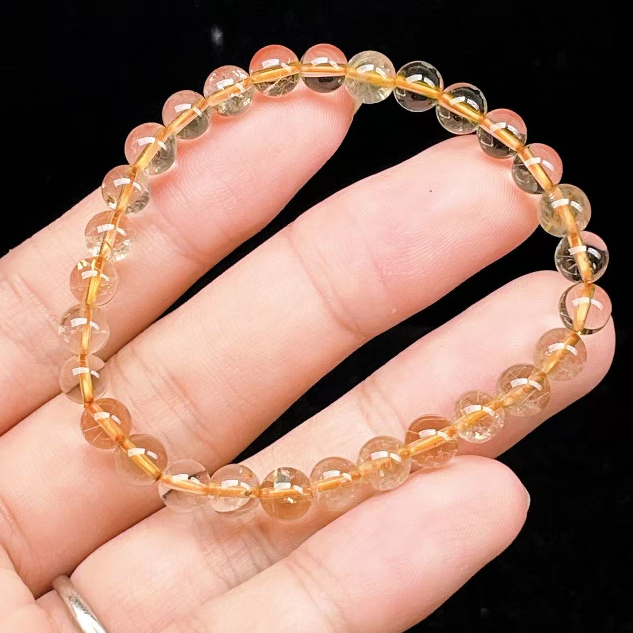 Yahoo! Yahoo!ショッピング(ヤフー ショッピング)PROME 天然石【一点物】ゴールデンルチルクォーツ・太陽放射ルチル・スタールチル・タイチンルチル・ブラジル産・ブレスレット v60739