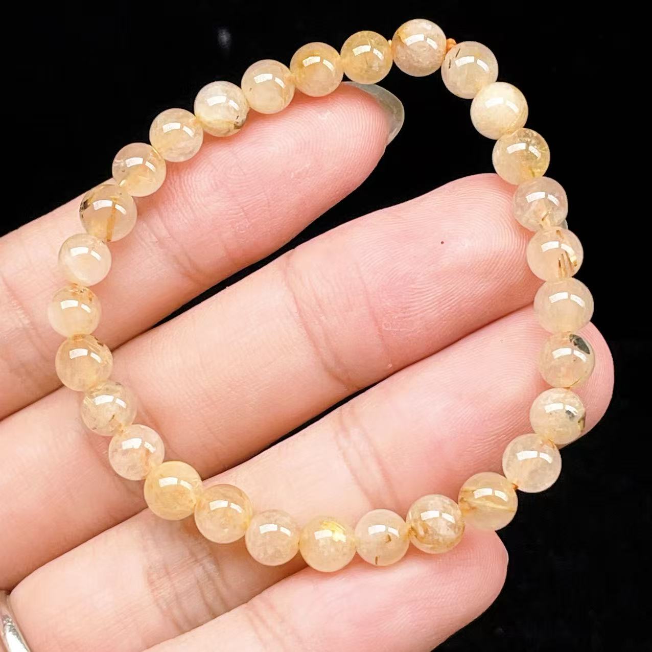 Yahoo! Yahoo!ショッピング(ヤフー ショッピング)PROME 天然石【一点物】ゴールデンルチルクォーツ・太陽放射ルチル・スタールチル・タイチンルチル・ブラジル産・ブレスレット v60744