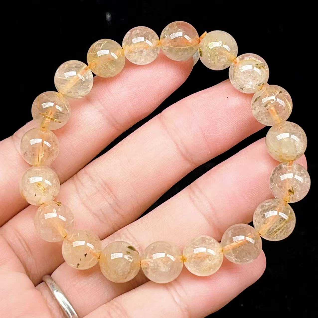 Yahoo! Yahoo!ショッピング(ヤフー ショッピング)PROME 天然石【一点物】ゴールデンルチルクォーツ・太陽放射ルチル・スタールチル・タイチンルチル・ブラジル産・ブレスレット v60745