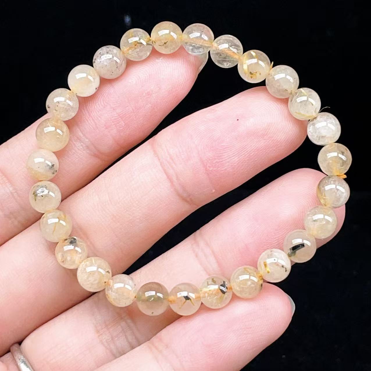 Yahoo! Yahoo!ショッピング(ヤフー ショッピング)PROME 天然石【一点物】ゴールデンルチルクォーツ・太陽放射ルチル・スタールチル・タイチンルチル・ブラジル産・ブレスレット v60746