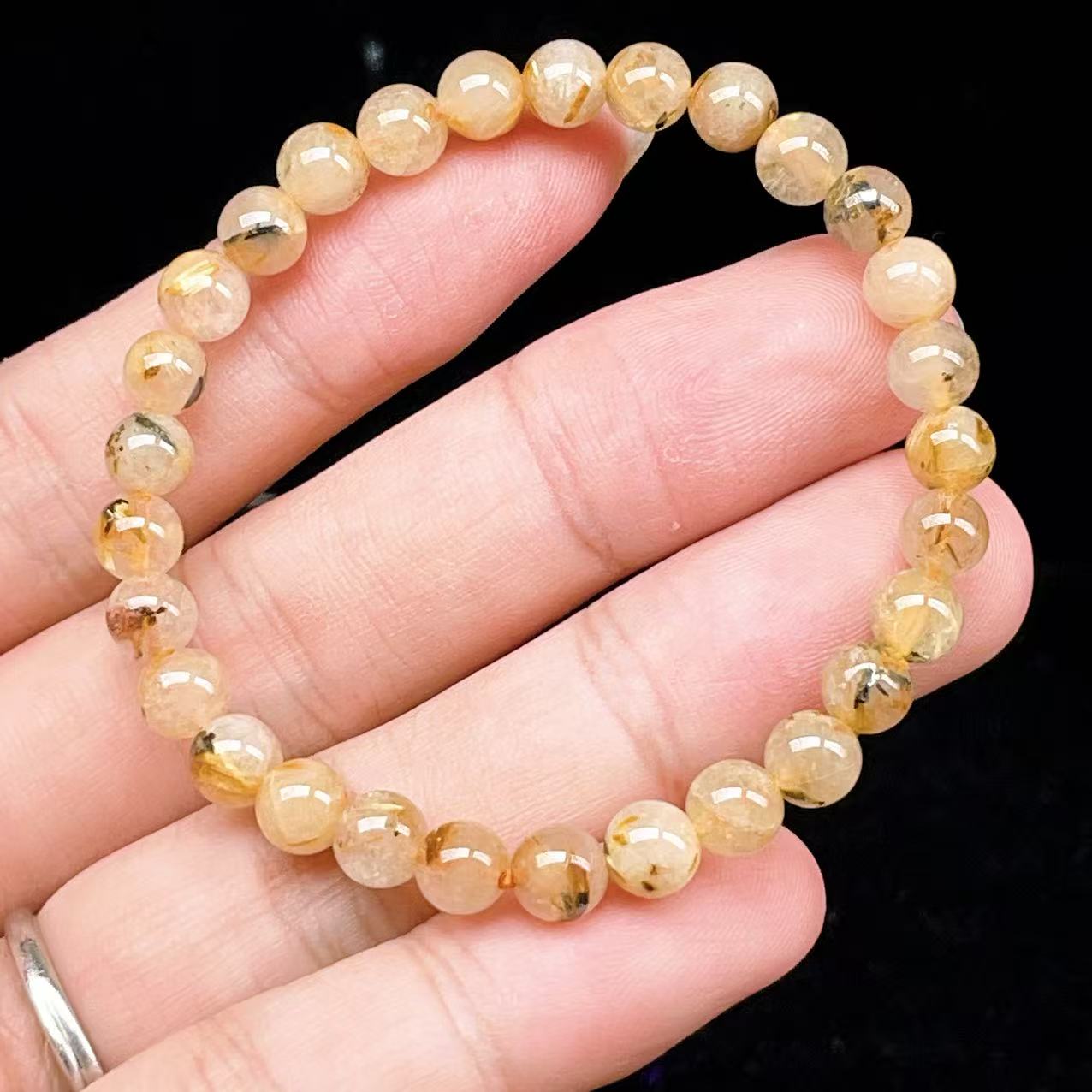 Yahoo! Yahoo!ショッピング(ヤフー ショッピング)PROME 天然石【一点物】ゴールデンルチルクォーツ・太陽放射ルチル・スタールチル・タイチンルチル・ブラジル産・ブレスレット v60750
