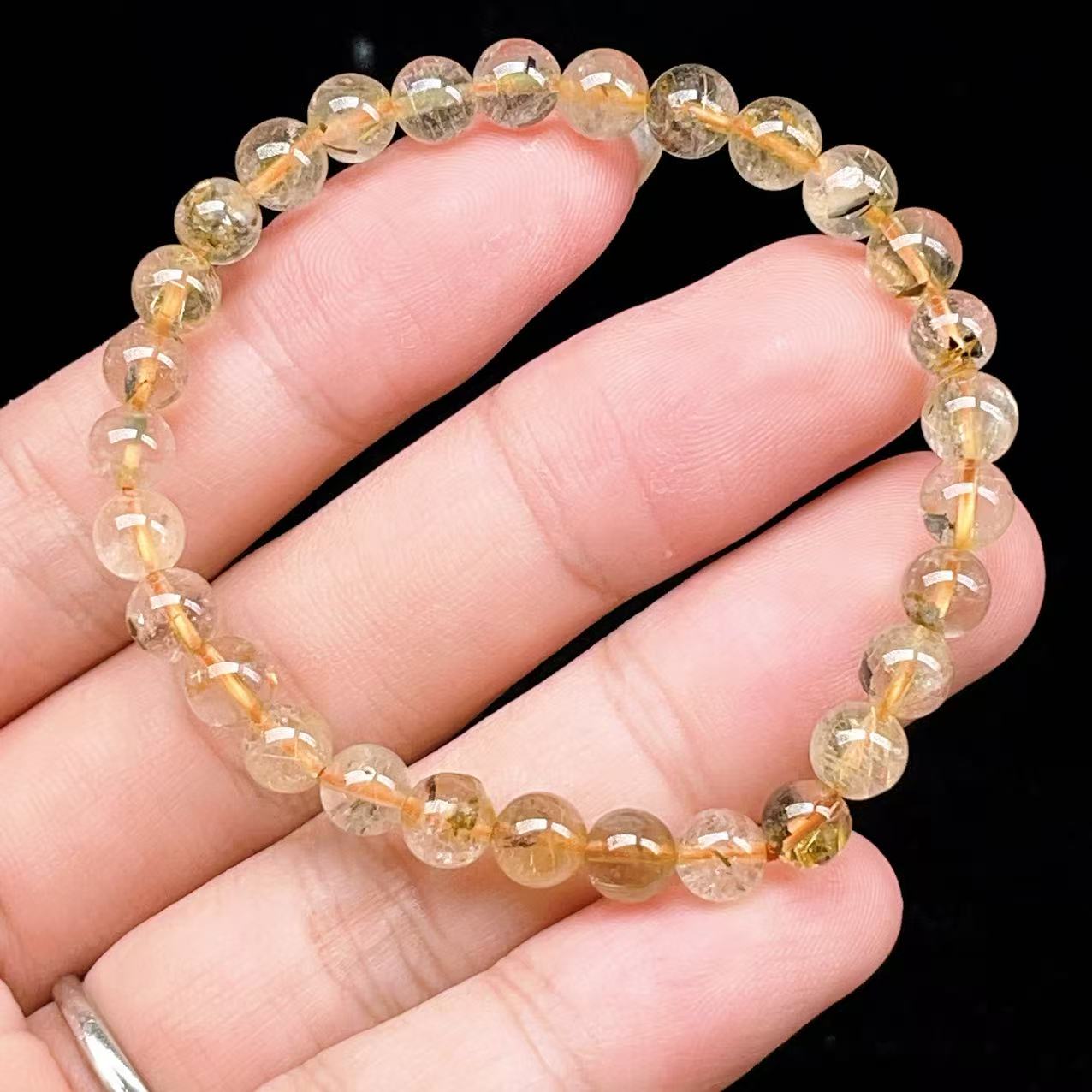 Yahoo! Yahoo!ショッピング(ヤフー ショッピング)PROME 天然石【一点物】ゴールデンルチルクォーツ・太陽放射ルチル・スタールチル・タイチンルチル・ブラジル産・ブレスレット v60751