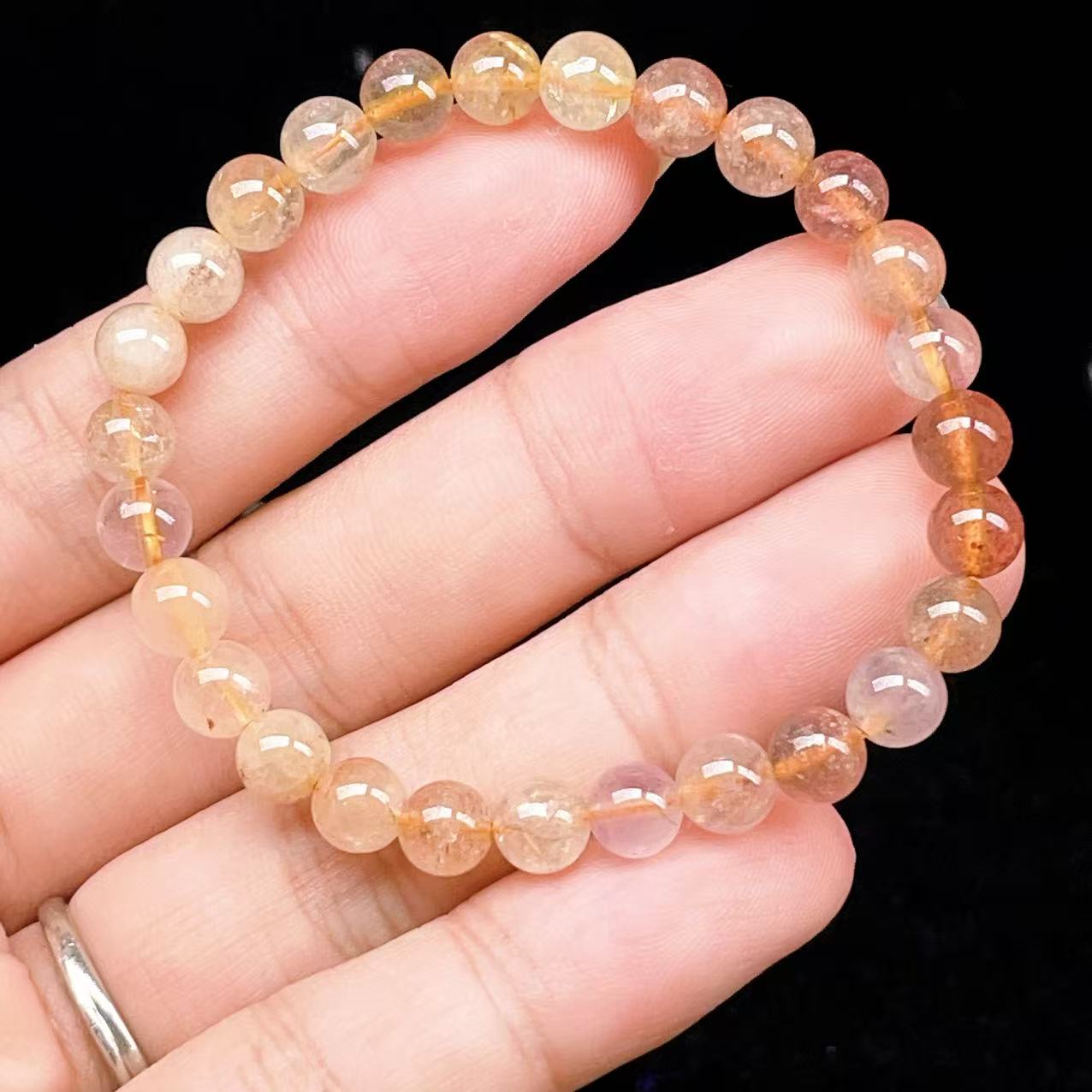 Yahoo! Yahoo!ショッピング(ヤフー ショッピング)PROME 天然石【一点物】ゴールデンルチルクォーツ・太陽放射ルチル・スタールチル・タイチンルチル・ブラジル産・ブレスレット v60756