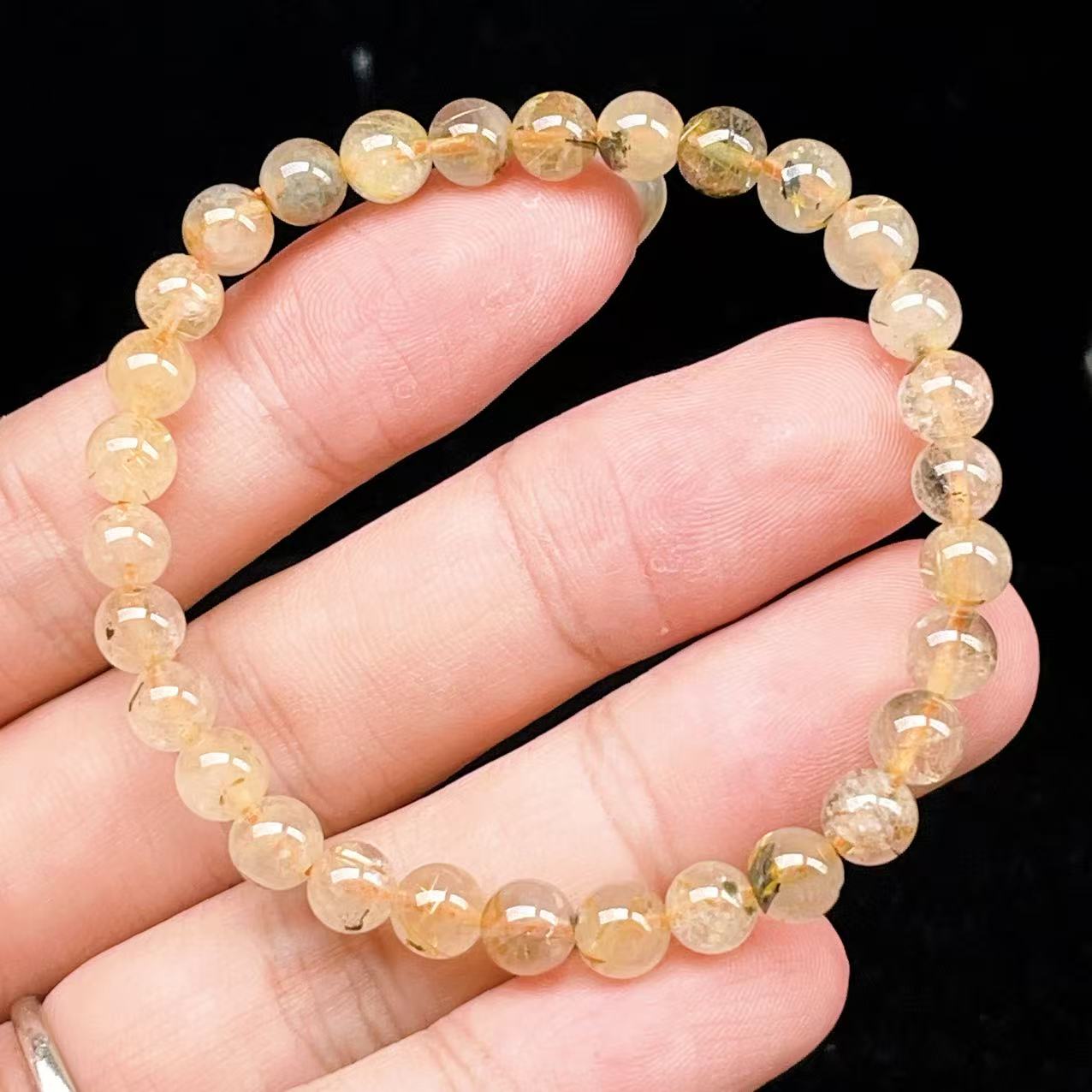 Yahoo! Yahoo!ショッピング(ヤフー ショッピング)PROME 天然石【一点物】ゴールデンルチルクォーツ・太陽放射ルチル・スタールチル・タイチンルチル・ブラジル産・ブレスレット v60763