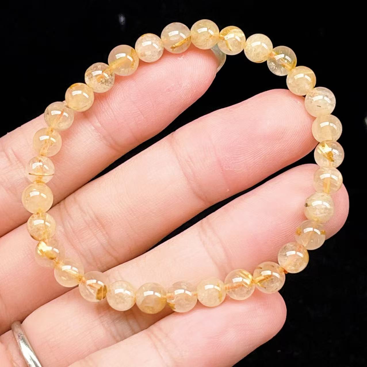 Yahoo! Yahoo!ショッピング(ヤフー ショッピング)PROME 天然石【一点物】ゴールデンルチルクォーツ・太陽放射ルチル・スタールチル・タイチンルチル・ブラジル産・ブレスレット v60764
