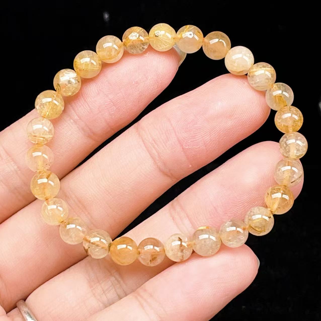 Yahoo! Yahoo!ショッピング(ヤフー ショッピング)PROME 天然石【一点物】ゴールデンルチルクォーツ・太陽放射ルチル・スタールチル・タイチンルチル・ブラジル産・ブレスレット v60767