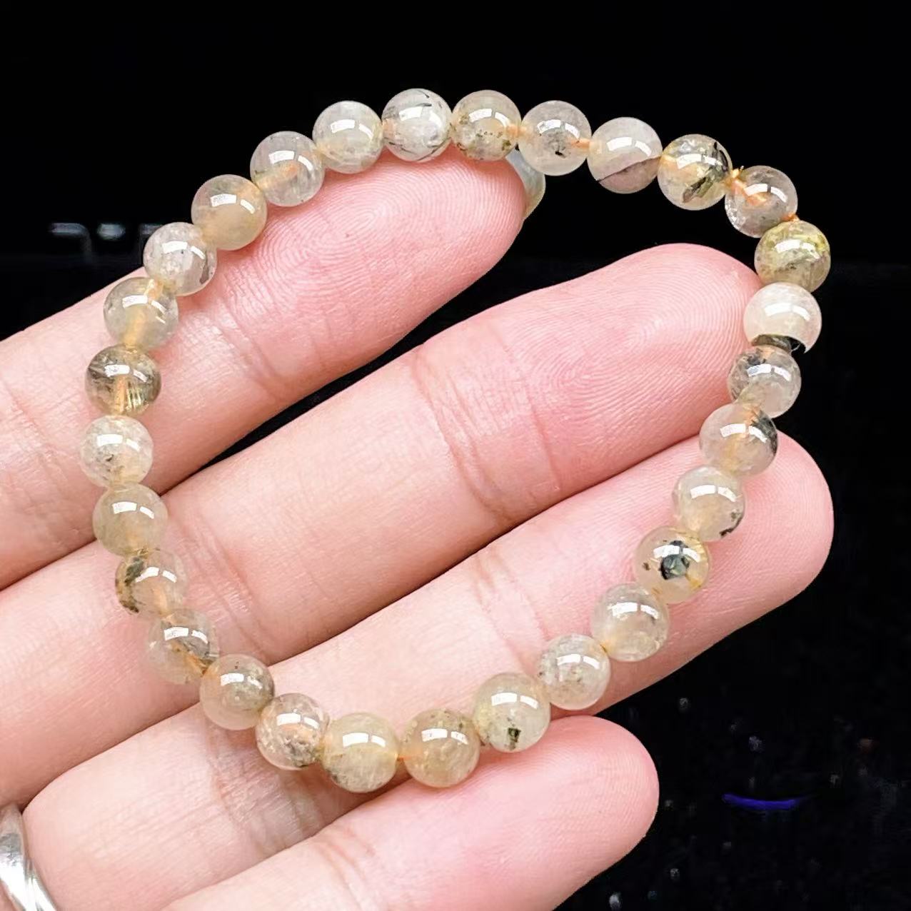 Yahoo! Yahoo!ショッピング(ヤフー ショッピング)PROME 天然石【一点物】ゴールデンルチルクォーツ・太陽放射ルチル・スタールチル・タイチンルチル・ブラジル産・ブレスレット v60775