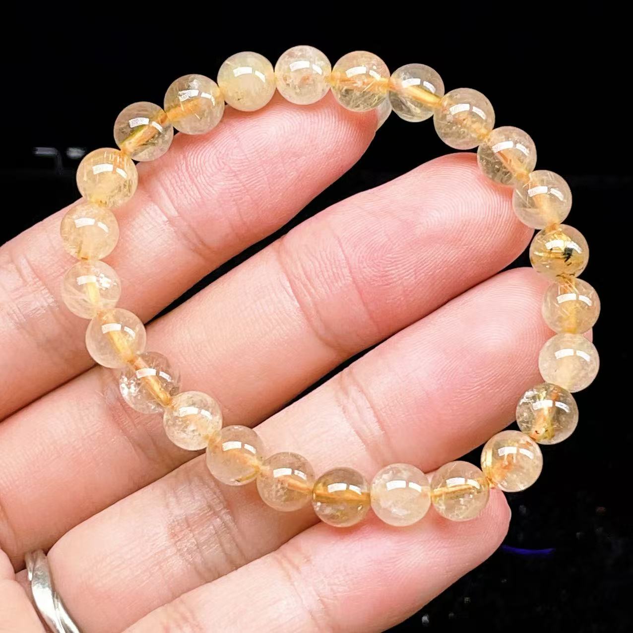 Yahoo! Yahoo!ショッピング(ヤフー ショッピング)PROME 天然石【一点物】ゴールデンルチルクォーツ・太陽放射ルチル・スタールチル・タイチンルチル・ブラジル産・ブレスレット v60778