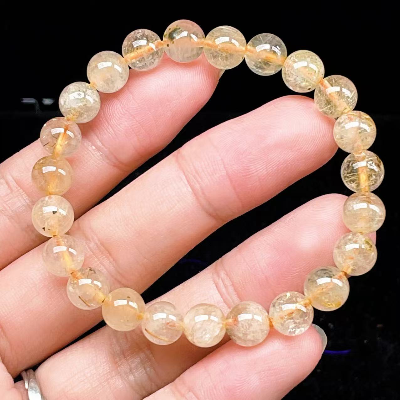 Yahoo! Yahoo!ショッピング(ヤフー ショッピング)PROME 天然石【一点物】ゴールデンルチルクォーツ・太陽放射ルチル・スタールチル・タイチンルチル・ブラジル産・ブレスレット v60779