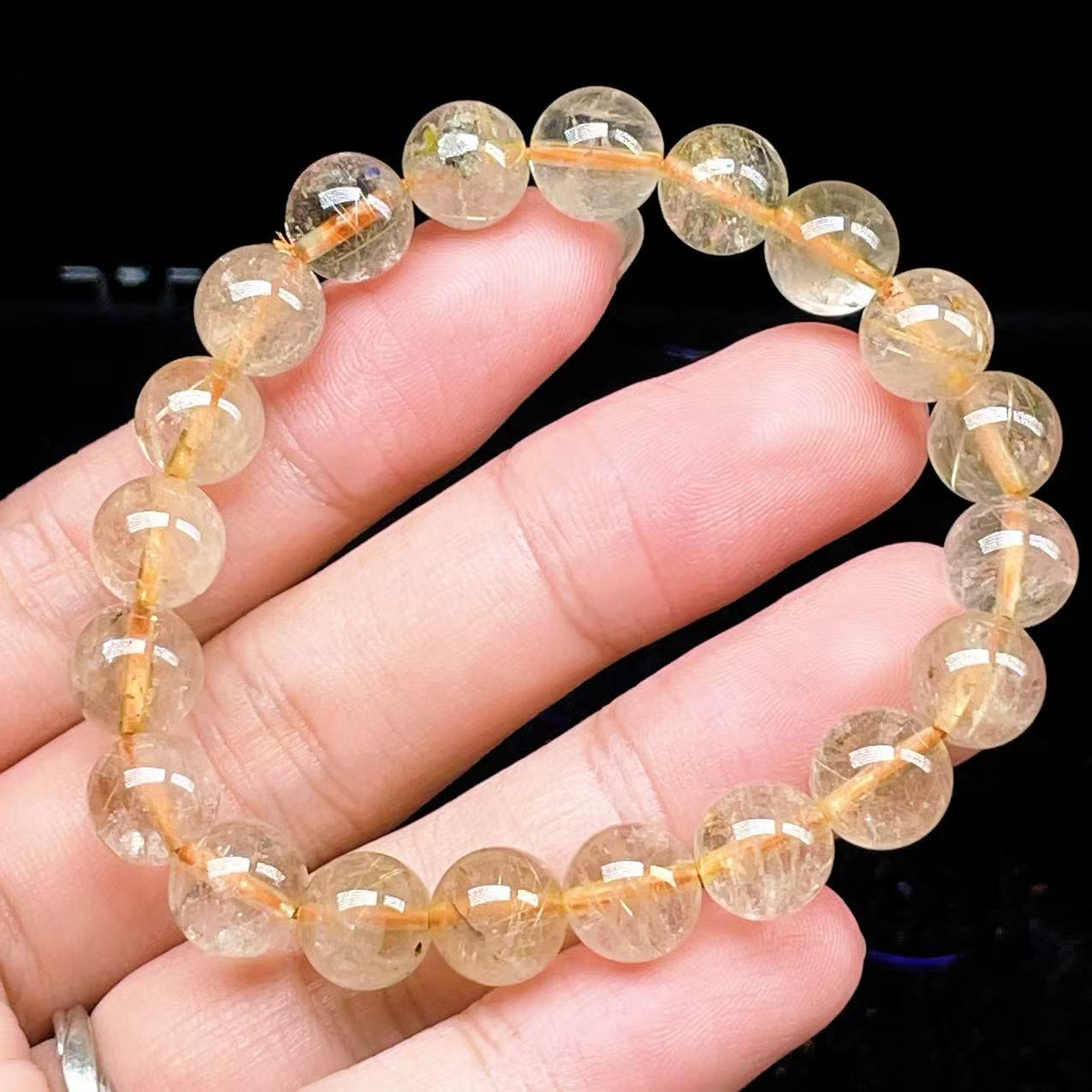 Yahoo! Yahoo!ショッピング(ヤフー ショッピング)PROME 天然石【一点物】ゴールデンルチルクォーツ・太陽放射ルチル・スタールチル・タイチンルチル・ブラジル産・ブレスレット v60780