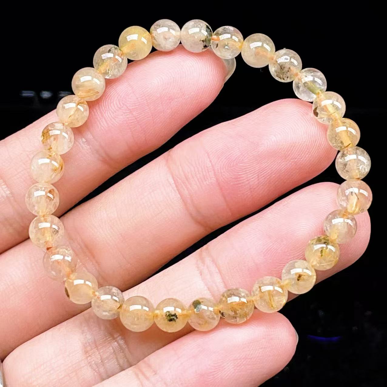 Yahoo! Yahoo!ショッピング(ヤフー ショッピング)PROME 天然石【一点物】ゴールデンルチルクォーツ・太陽放射ルチル・スタールチル・タイチンルチル・ブラジル産・ブレスレット v60783