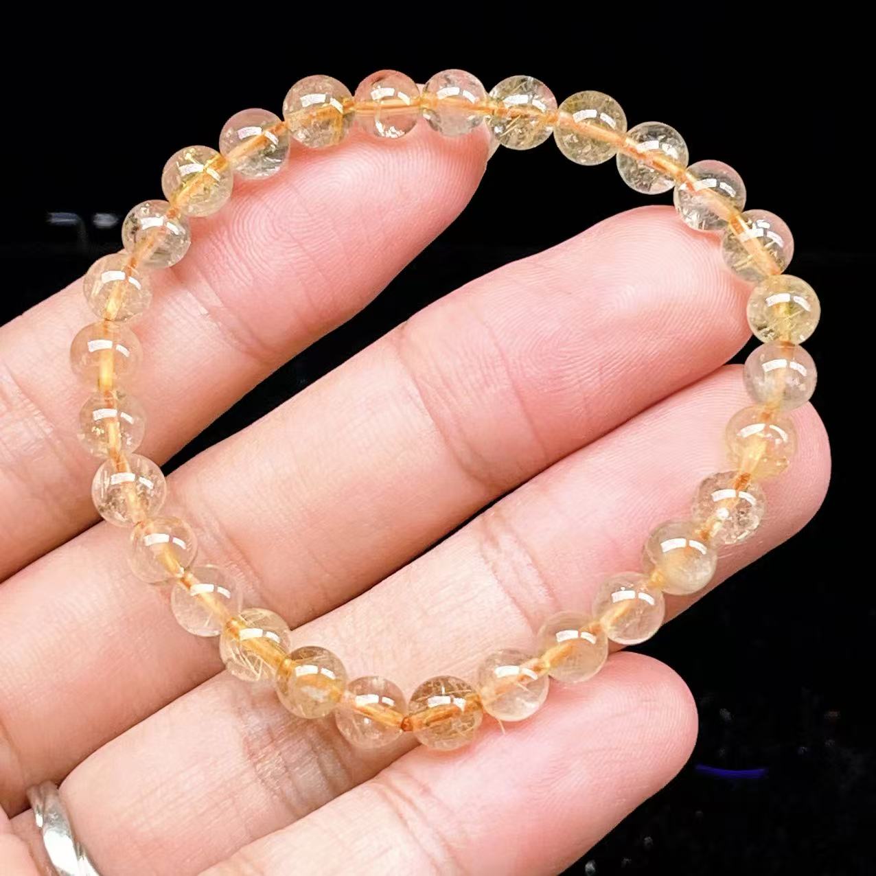 Yahoo! Yahoo!ショッピング(ヤフー ショッピング)PROME 天然石【一点物】ゴールデンルチルクォーツ・太陽放射ルチル・スタールチル・タイチンルチル・ブラジル産・ブレスレット v60786