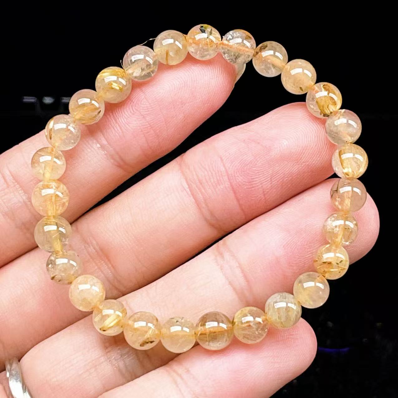 Yahoo! Yahoo!ショッピング(ヤフー ショッピング)PROME 天然石【一点物】ゴールデンルチルクォーツ・太陽放射ルチル・スタールチル・タイチンルチル・ブラジル産・ブレスレット v60787