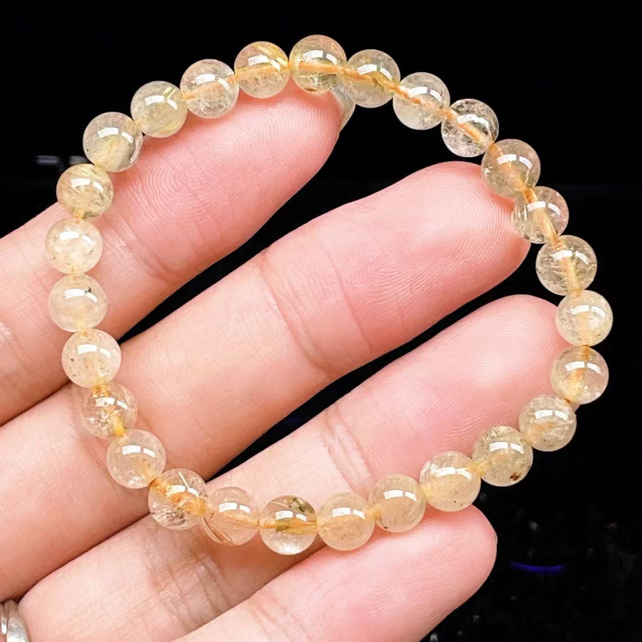 Yahoo! Yahoo!ショッピング(ヤフー ショッピング)PROME 天然石【一点物】ゴールデンルチルクォーツ・太陽放射ルチル・スタールチル・タイチンルチル・ブラジル産・ブレスレット v60796