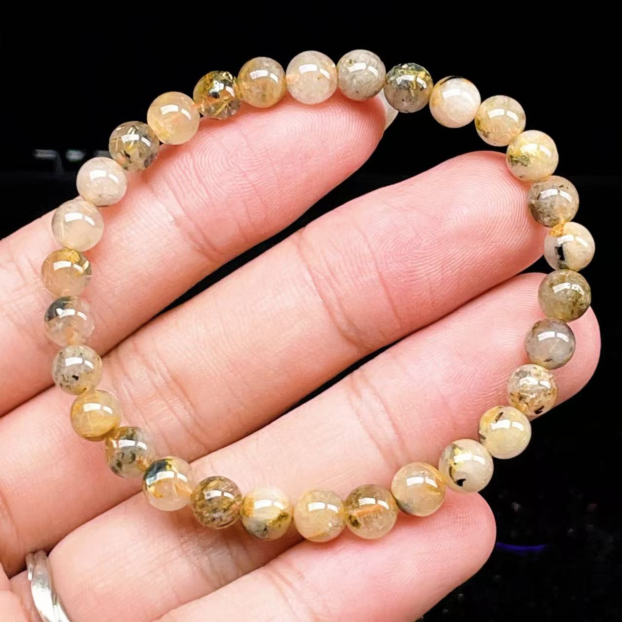 Yahoo! Yahoo!ショッピング(ヤフー ショッピング)PROME 天然石【一点物】ゴールデンルチルクォーツ・太陽放射ルチル・スタールチル・タイチンルチル・ブラジル産・ブレスレット v60797