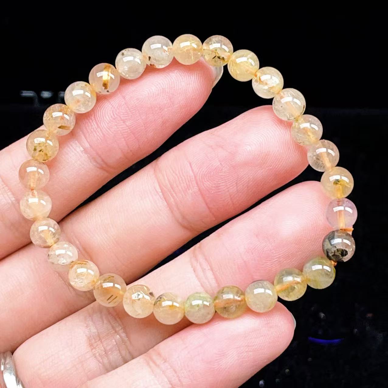 Yahoo! Yahoo!ショッピング(ヤフー ショッピング)PROME 天然石【一点物】ゴールデンルチルクォーツ・太陽放射ルチル・スタールチル・タイチンルチル・ブラジル産・ブレスレット v60799