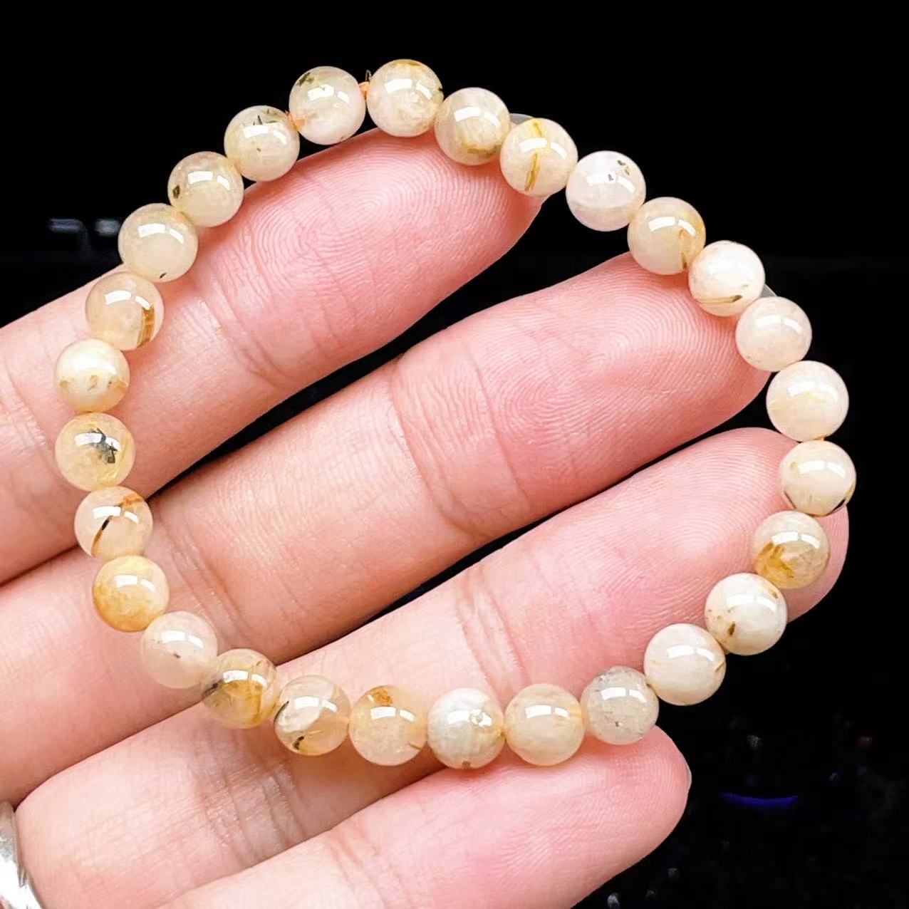 Yahoo! Yahoo!ショッピング(ヤフー ショッピング)PROME 天然石【一点物】ゴールデンルチルクォーツ・太陽放射ルチル・スタールチル・タイチンルチル・ブラジル産・ブレスレット v60800