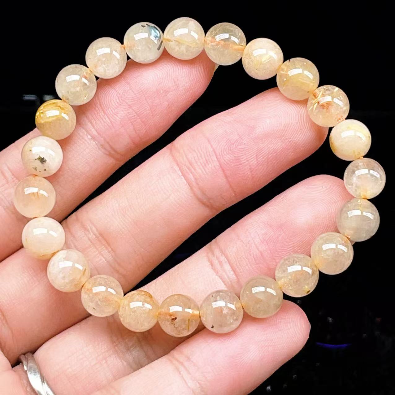 Yahoo! Yahoo!ショッピング(ヤフー ショッピング)PROME 天然石【一点物】ゴールデンルチルクォーツ・太陽放射ルチル・スタールチル・タイチンルチル・ブラジル産・ブレスレット v60802