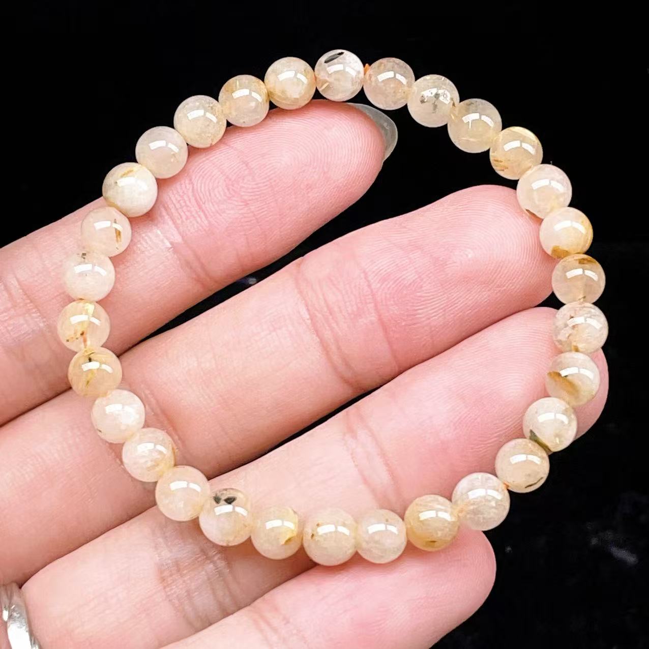Yahoo! Yahoo!ショッピング(ヤフー ショッピング)PROME 天然石【一点物】ゴールデンルチルクォーツ・太陽放射ルチル・スタールチル・タイチンルチル・ブラジル産・ブレスレット v60816