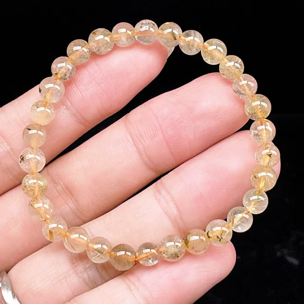 Yahoo! Yahoo!ショッピング(ヤフー ショッピング)PROME 天然石【一点物】ゴールデンルチルクォーツ・太陽放射ルチル・スタールチル・タイチンルチル・ブラジル産・ブレスレット v60818