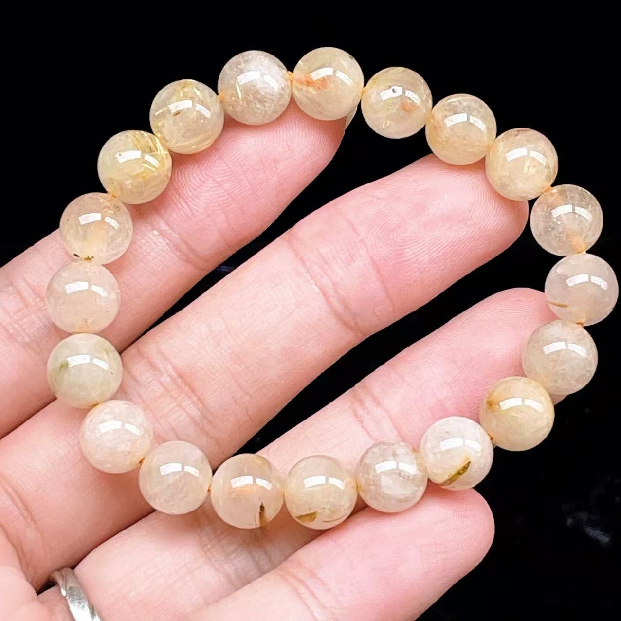 Yahoo! Yahoo!ショッピング(ヤフー ショッピング)PROME 天然石【一点物】ゴールデンルチルクォーツ・太陽放射ルチル・スタールチル・タイチンルチル・ブラジル産・ブレスレット v60821
