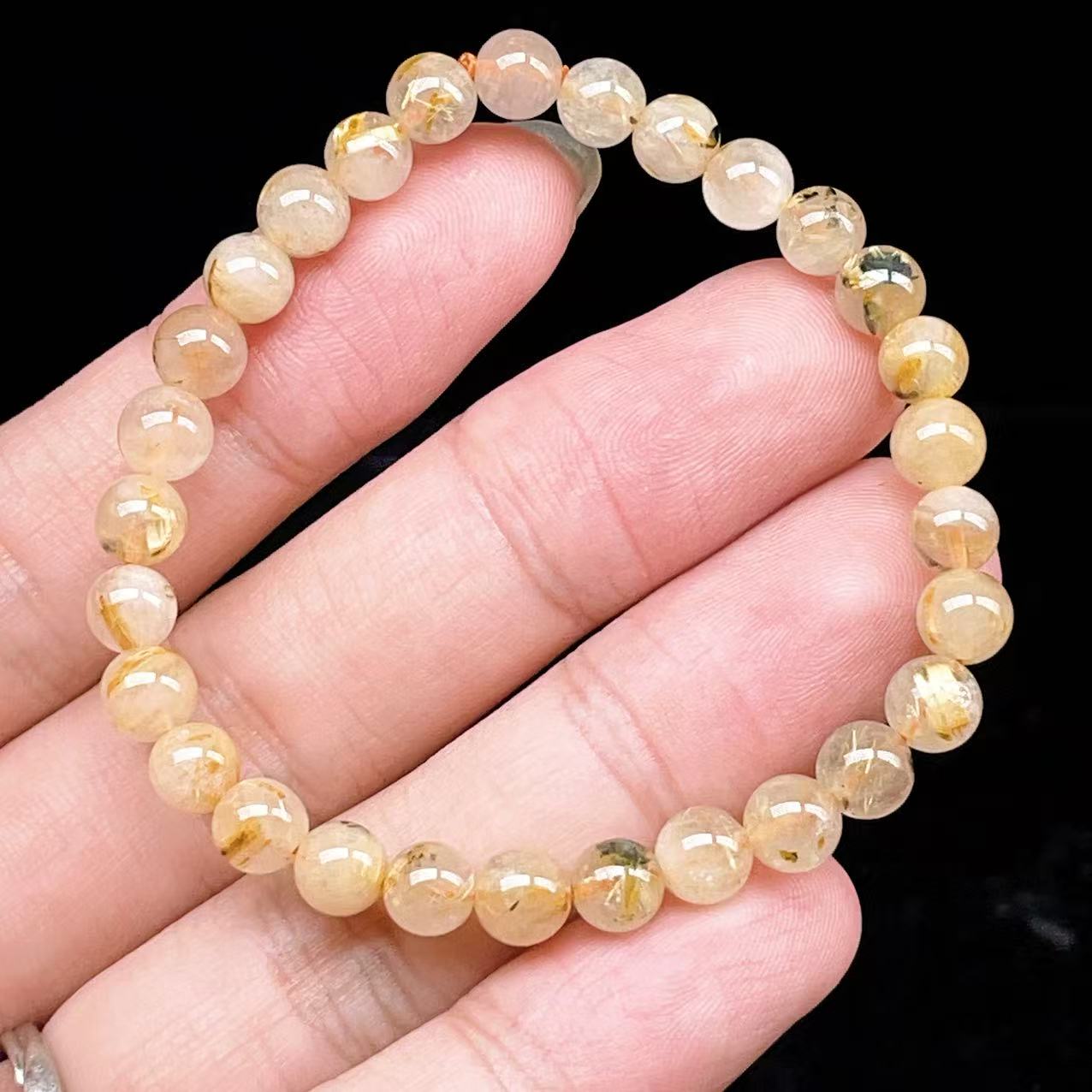 Yahoo! Yahoo!ショッピング(ヤフー ショッピング)PROME 天然石【一点物】ゴールデンルチルクォーツ・太陽放射ルチル・スタールチル・タイチンルチル・ブラジル産・ブレスレット v60822