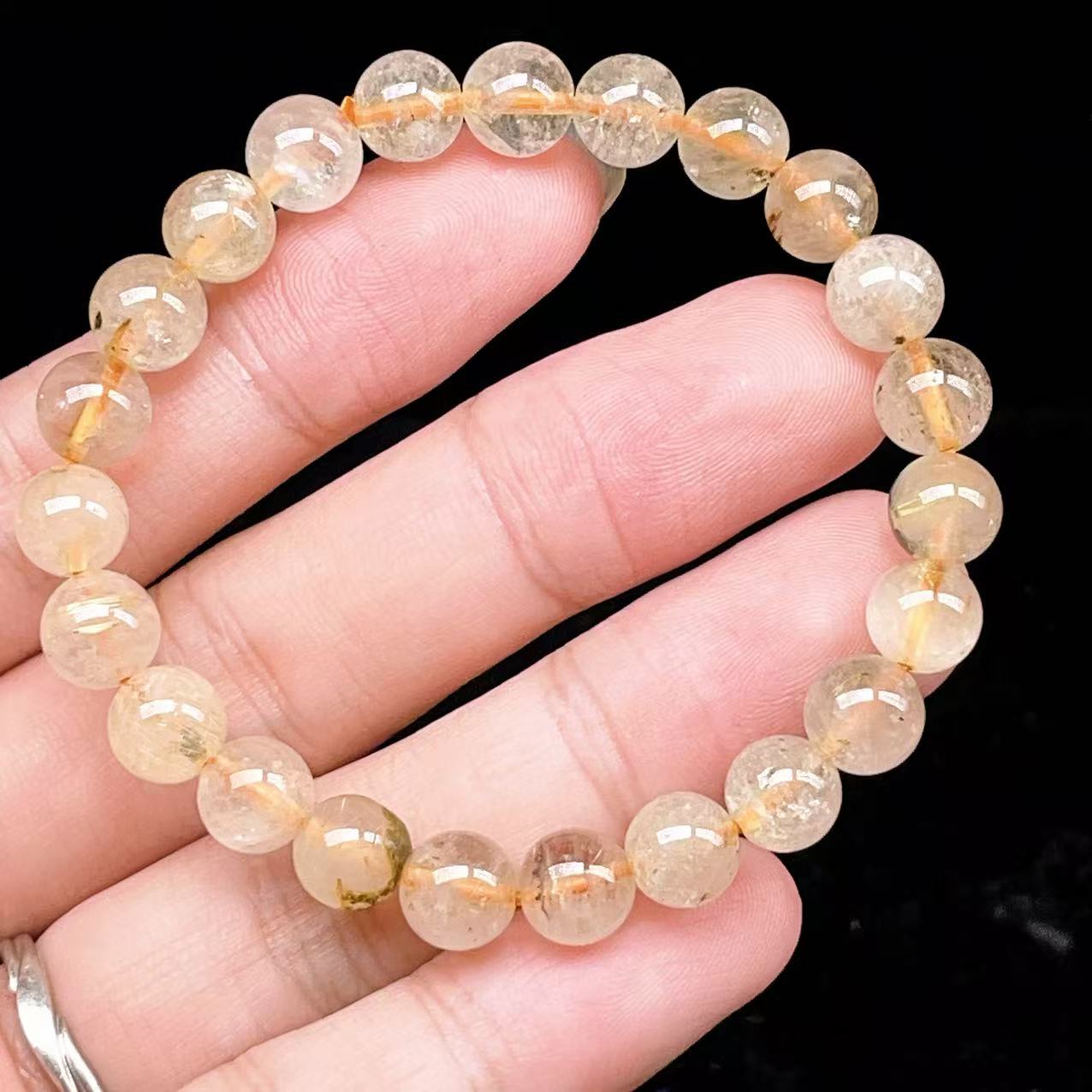 Yahoo! Yahoo!ショッピング(ヤフー ショッピング)PROME 天然石【一点物】ゴールデンルチルクォーツ・太陽放射ルチル・スタールチル・タイチンルチル・ブラジル産・ブレスレット v60828