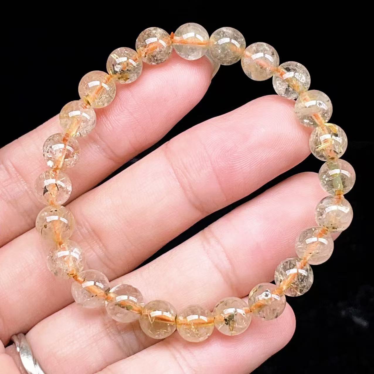 Yahoo! Yahoo!ショッピング(ヤフー ショッピング)PROME 天然石【一点物】ゴールデンルチルクォーツ・太陽放射ルチル・スタールチル・タイチンルチル・ブラジル産・ブレスレット v60830