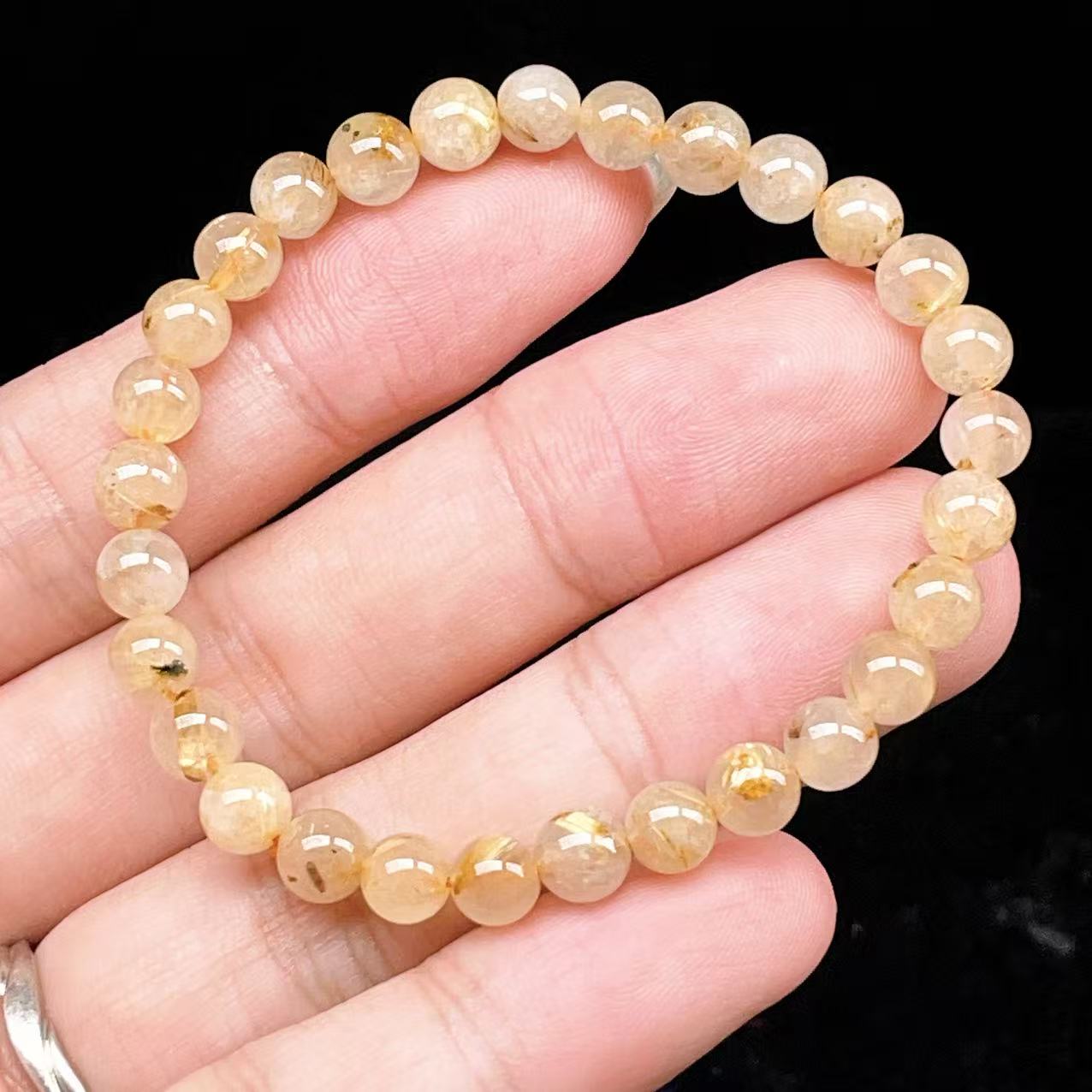 Yahoo! Yahoo!ショッピング(ヤフー ショッピング)PROME 天然石【一点物】ゴールデンルチルクォーツ・太陽放射ルチル・スタールチル・タイチンルチル・ブラジル産・ブレスレット v60831