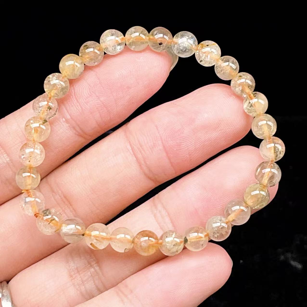 Yahoo! Yahoo!ショッピング(ヤフー ショッピング)PROME 天然石【一点物】ゴールデンルチルクォーツ・太陽放射ルチル・スタールチル・タイチンルチル・ブラジル産・ブレスレット v60838